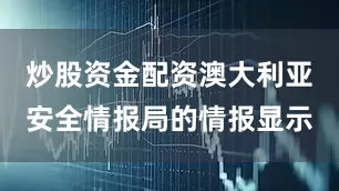 炒股资金配资澳大利亚安全情报局的情报显示